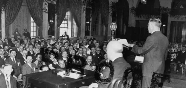 المؤتمر صهيوني في فندق بلتمور في الولايات المتحدة، شكل نقطة التحول في التحالف الأميركي الصهيوني | فلسطيننا