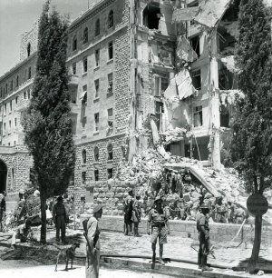 تفجير فندق الملك داوود في القدس من قبل عصابة الأرغون الصهيونية | فلسطيننا